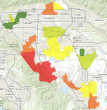 Areas of high incomes and high total losses